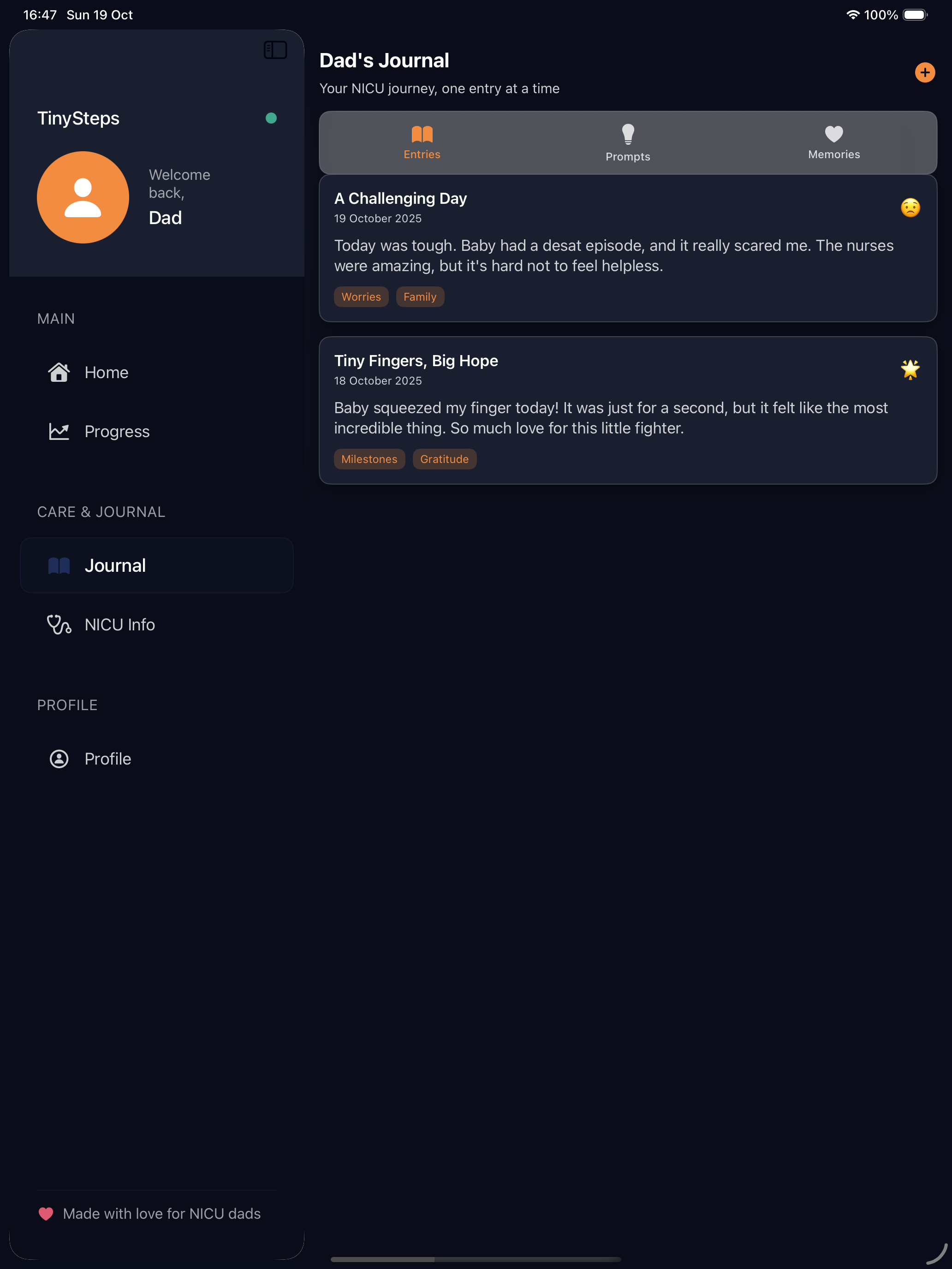 TinySteps iPad Screenshot 3